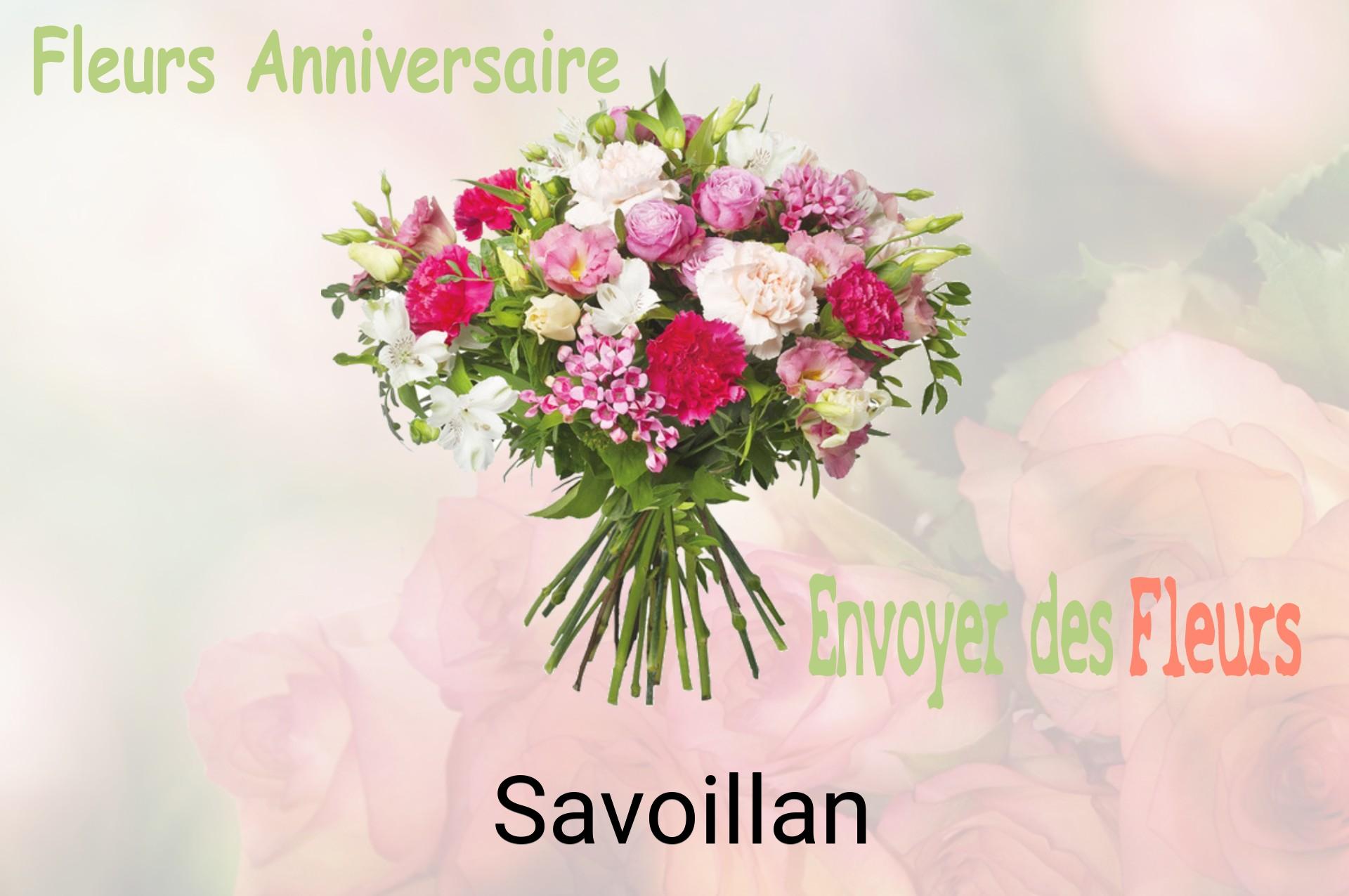 Bouquet de fleurs d’anniversaire livré à Savoillan