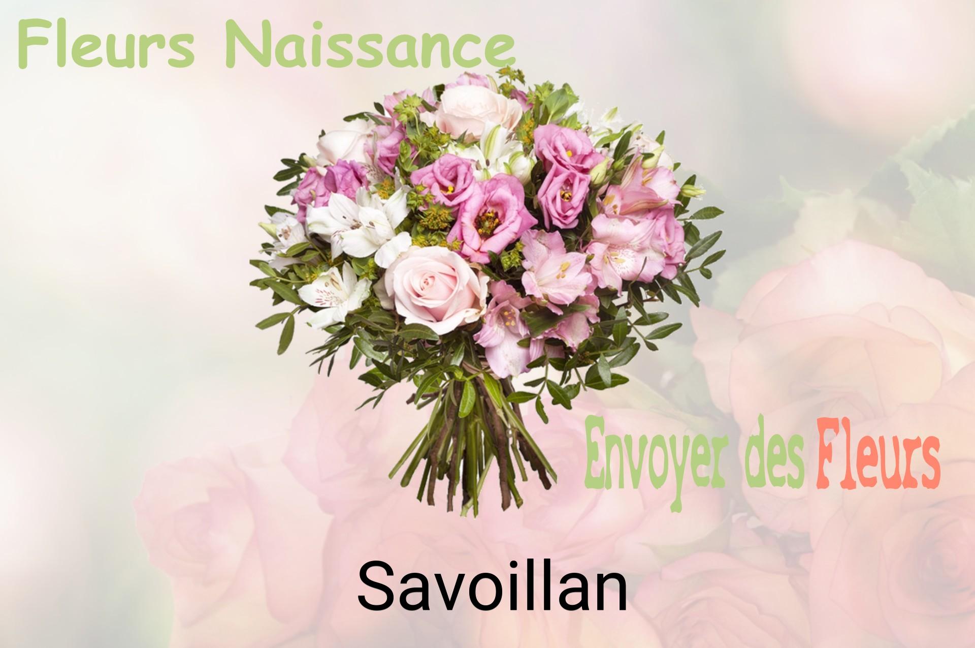 Bouquet de fleurs de naissance livré à Savoillan